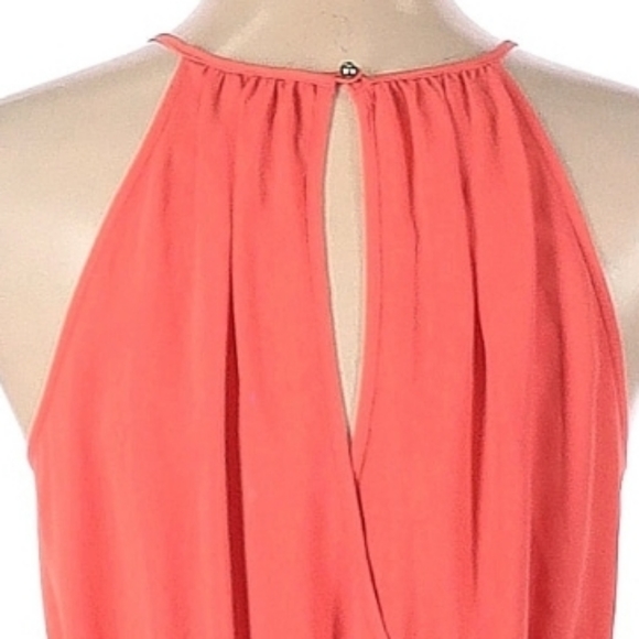 Banana Republic salmon halter dress with pockets size 8 - Picture 5 of 5